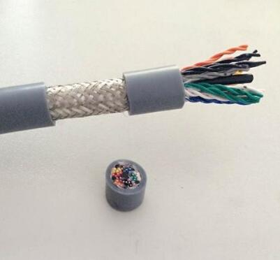 双绞屏蔽柔性电缆TRVVSP8芯0.3