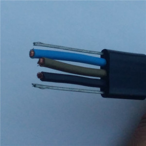 柔性双钢丝扁平电缆