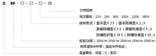 DBR-P-J-25-220V 电伴热带